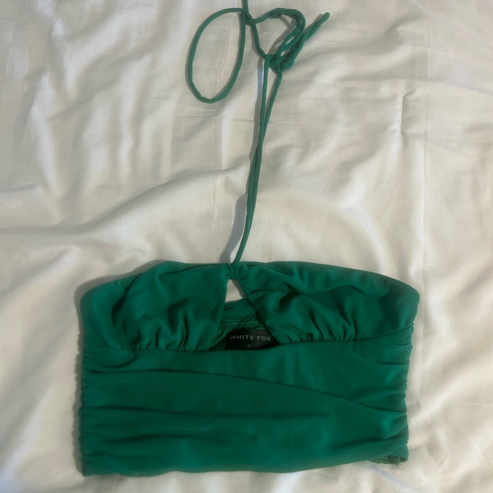 White Fox green top